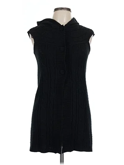 Pre-owned Ambiance Apparel Sweater Vest In Black