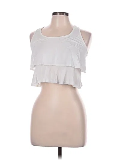 Pre-owned Ambiance Apparel Tank Top Ivory Strapless Neckline Tops