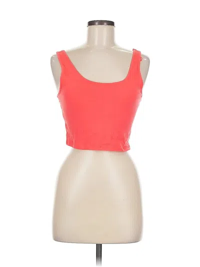 Pre-owned Ambiance Apparel Tank Top Orange Strapless Neckline Tops