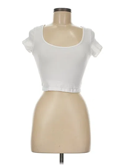 Pre-owned Ambiance Apparel Tube Top White Sweetheart Neckline Tops
