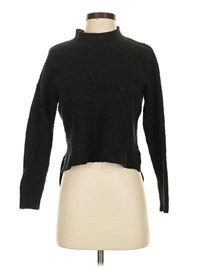 Pre-owned Ambiance Apparel Turtleneck Sweater In Black