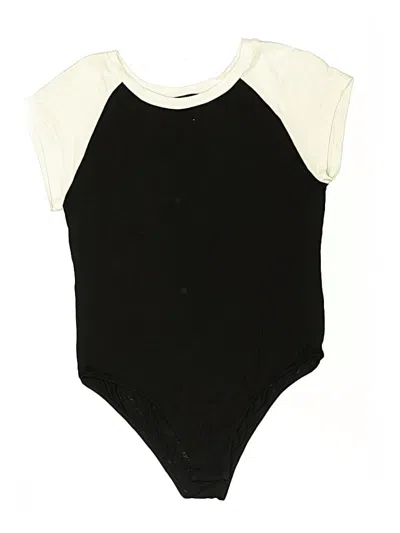 Pre-owned Ambiance Bodysuit In Black