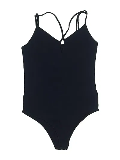Pre-owned Ambiance Bodysuit In Black