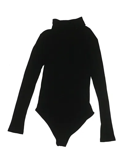 Pre-owned Ambiance Bodysuit In Black