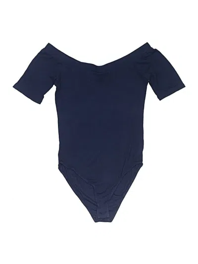 Pre-owned Ambiance Bodysuit In Blue