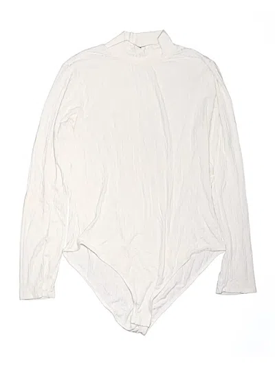 Pre-owned Ambiance Bodysuit In Ivory