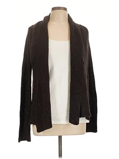 Pre-owned Ambiance Cardigan Sweater In Brown