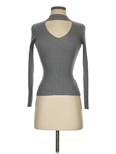 Pre-owned Ambiance Cardigan Sweater In Gray