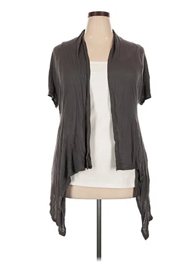 Pre-owned Ambiance Cardigan Sweater In Gray