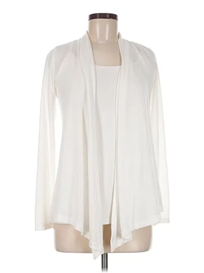 Pre-owned Ambiance Cardigan Sweater In Ivory