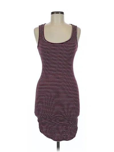 Pre-owned Ambiance Casual Dress In Burgundy