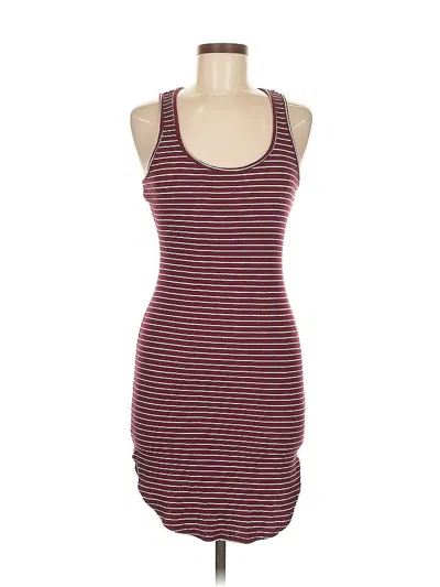 Pre-owned Ambiance Casual Dress In Burgundy
