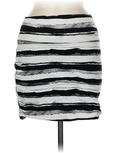 Pre-owned Ambiance Casual Skirt In Silver