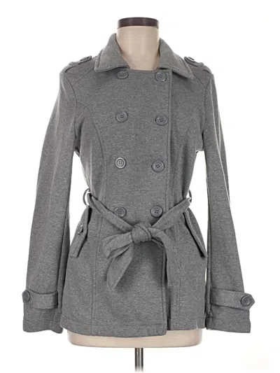 Pre-owned Ambiance Coat In Gray