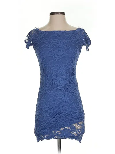 Pre-owned Ambiance Cocktail Dress In Blue