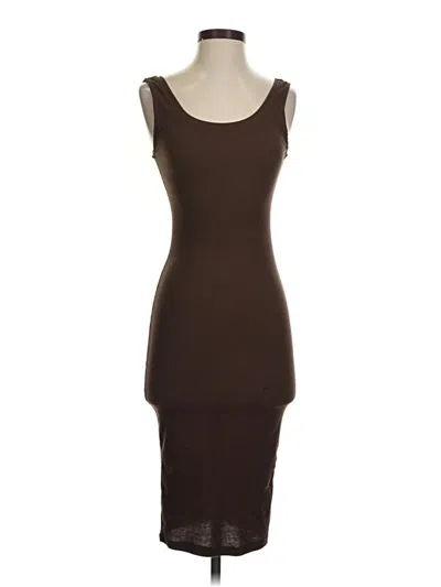 Pre-owned Ambiance Cocktail Dress In Brown