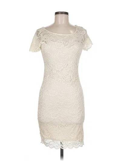Pre-owned Ambiance Cocktail Dress In White