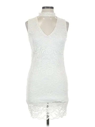 Pre-owned Ambiance Cocktail Dress In White
