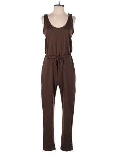 Pre-owned Ambiance Jumpsuit In Brown