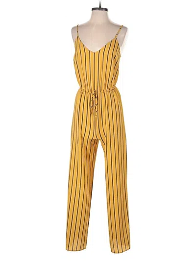 Pre-owned Ambiance Jumpsuit In Yellow