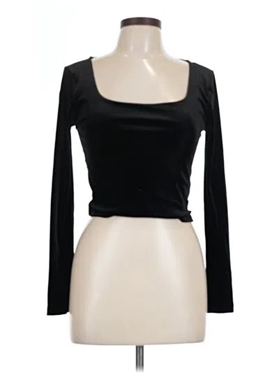 Pre-owned Ambiance Long Sleeve T-shirt In Black