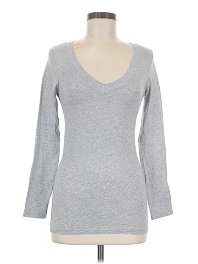 Pre-owned Ambiance Long Sleeve T-shirt In Gray
