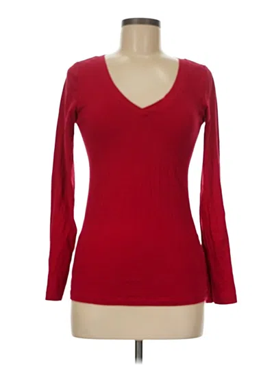 Pre-owned Ambiance Long Sleeve T-shirt In Red