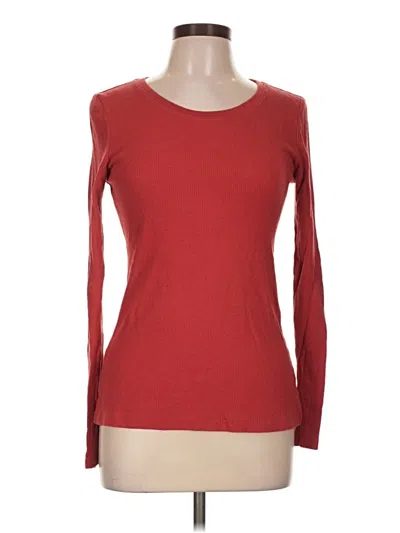 Pre-owned Ambiance Long Sleeve T-shirt In Red