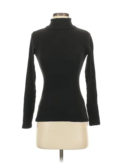 Pre-owned Ambiance Long Sleeve Turtleneck In Black