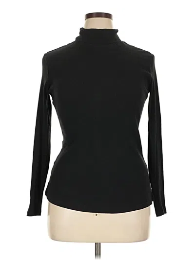 Pre-owned Ambiance Long Sleeve Turtleneck In Black