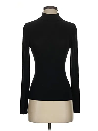 Pre-owned Ambiance Long Sleeve Turtleneck In Black