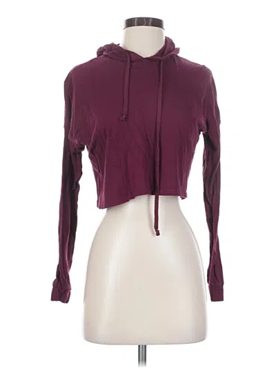 Pre-owned Ambiance Pullover Hoodie In Burgundy