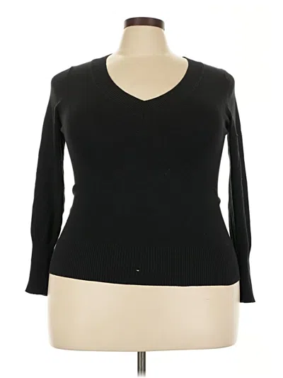 Pre-owned Ambiance Pullover Sweater In Black
