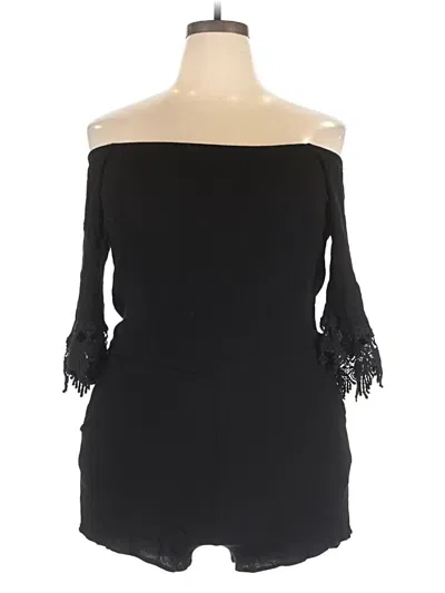 Pre-owned Ambiance Romper In Black