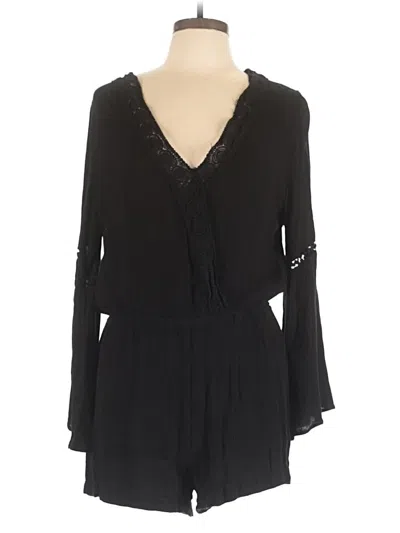 Pre-owned Ambiance Romper In Black