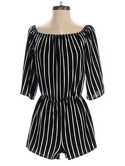 Pre-owned Ambiance Romper In Black