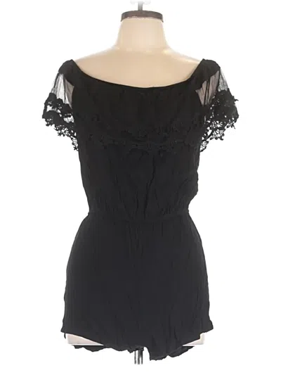 Pre-owned Ambiance Romper In Black