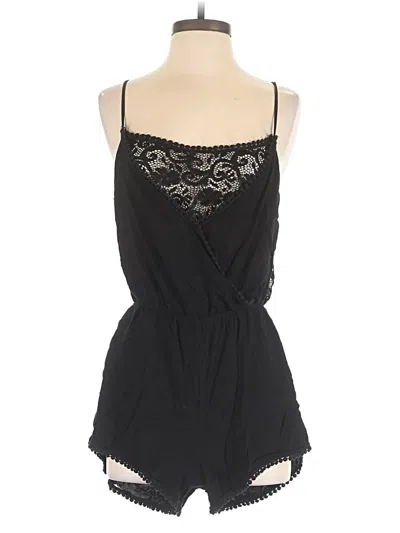 Pre-owned Ambiance Romper In Black
