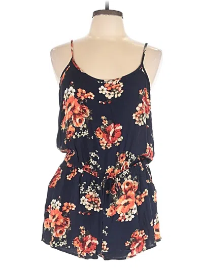Pre-owned Ambiance Romper In Blue