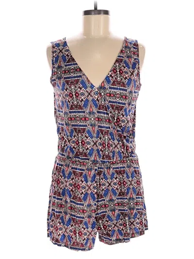Pre-owned Ambiance Romper In Blue