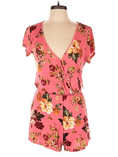 Pre-owned Ambiance Romper In Pink