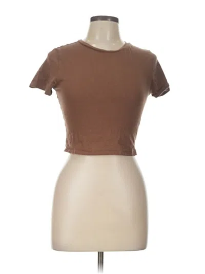 Pre-owned Ambiance Short Sleeve T-shirt In Brown