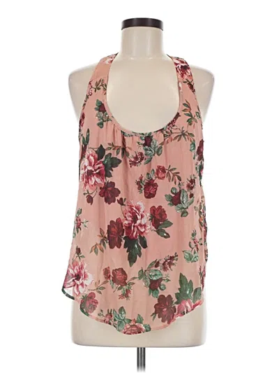 Pre-owned Ambiance Sleeveless Blouse In Pink