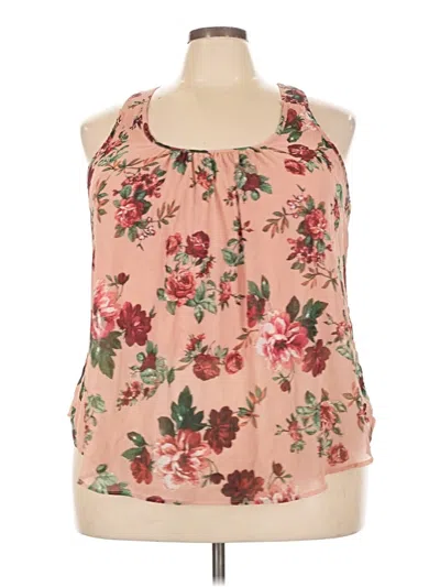Pre-owned Ambiance Sleeveless Blouse In Pink