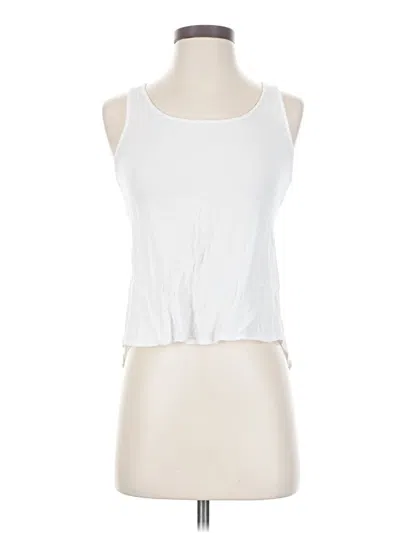 Pre-owned Ambiance Sleeveless Top White Halter Neckline Tops