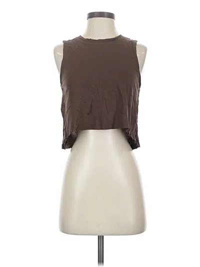 Pre-owned Ambiance Sleeveless T-shirt In Brown