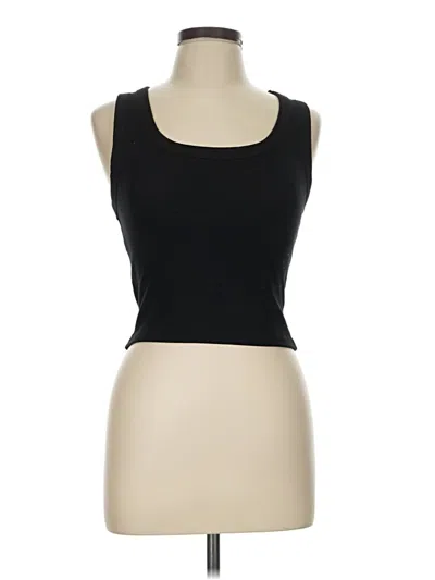 Pre-owned Ambiance Tank Top Black Strapless Neckline Tops