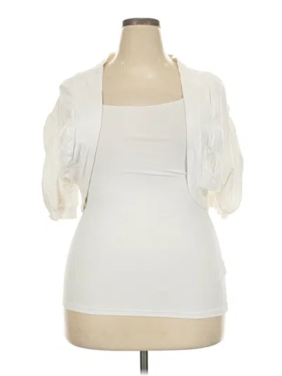 Pre-owned Ambiance Tank Top Ivory Sweetheart Neckline Tops