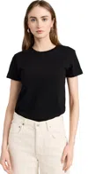 Ambitionist Boxy Tee Thong Bodysuit In Black