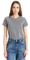 Ambitionist Boxy Tee Thong Bodysuit In Heather Grey
